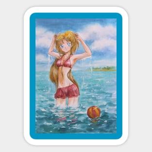 Minako on Summer Vacation Sticker